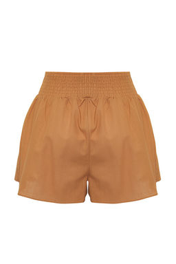 Trendyolmilla Siyah Flaml? Pamuk Volanl? Plaj Sort TBESS25SR00011  фото 6