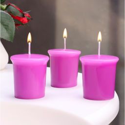 Набор свечей ароматических Black Cherry, чёрная вишня, 3 шт., 5×4.5 см