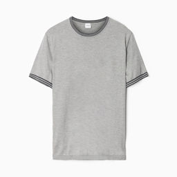 Джемпер мужской короткий рукав MINAKU REGULAR FIT: серый меланж, р-р 48