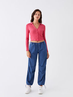 Jogger Kad?n Para??t Jean Pantolon
