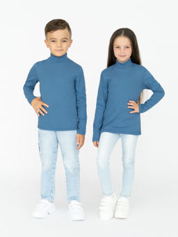 Джемпер-водолазка джинс 645 (122, 64)