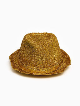 Карнавальная шляпа "Диско" золотая р-р 56-58