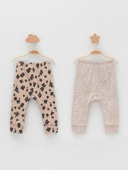 К 4718-2уп/тем.бежевый Н096,бежевый Н085.1 набор брюки яс