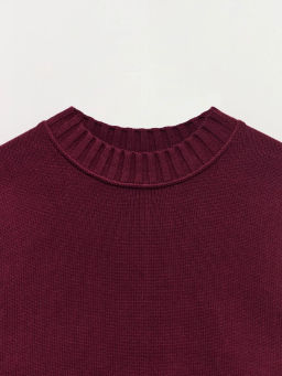 Вязанный джемпер с хлопком в составе / Zarina  фото 9