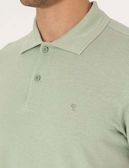 _a_la Slim Fit %100 Pamuk K_vr_lmaz D__meli Polo Yaka Basic Ti__rt