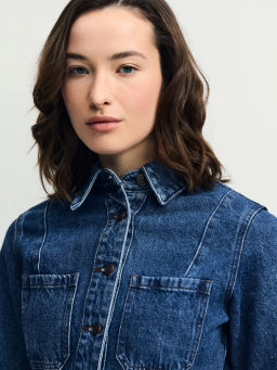 ДЖИНСОВОЕ ПЛАТЬЕ МИДИ НА ПУГОВИЦАХ / Zarina