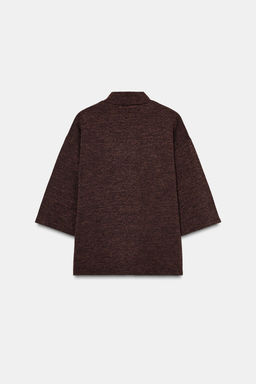 HIGH NECK PIQU_ T-SHIRT