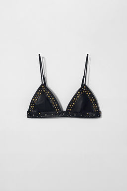 LEATHER STUDDED BRA KATE MOSS X ZARA  фото 2