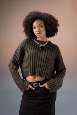 Regular Fit Bisiklet Yaka Triko Kazak