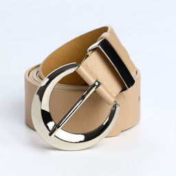 Ремень женский с винтом, 110×3.3 см, пряжка металл, серебристая, бежевый