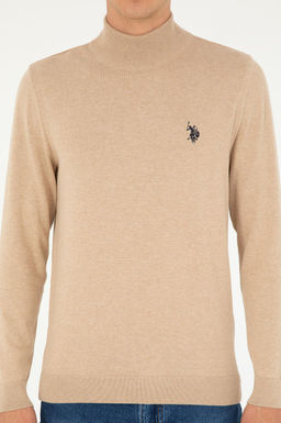 Мужской базовый свитер песочного меланжа Неожиданная скидка в корзине - U.s. polo assn фото 6