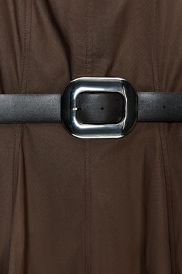MIDI DRESS WITH BELT - Zara фото 8