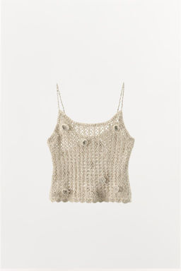 LIMITED EDITION CROCHET TOP WITH RAISED FLOWERS - Zara фото 5