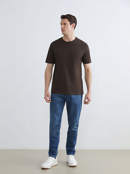 Bisiklet Yaka Penye Erkek Ti??rt