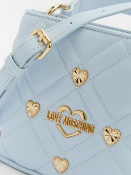 Женская сумка с ручками LOVE MOSCHINO SWEET STUDS Артикул 4377183, небесно-голубой  фото 5