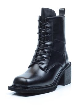 SE21W-2A BLACK Ботинки зимние женские (натуральная кожа, натуральный мех) - Фабричный китай фото 4