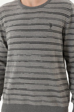 Мужской серый меланжевый свитер - U.s. polo assn фото 6