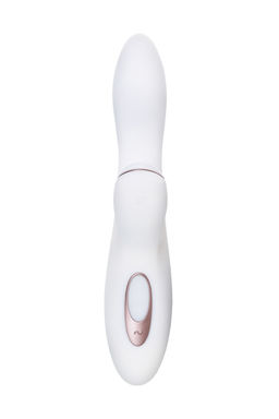 Вибратор Satisfyer Pro G-Spot Rabbit, с вакуум-волновым стимулятором, силикон, белый, 22 см.  фото 2
