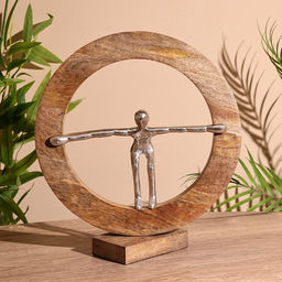 Сувенир интерьерный в деревянном кольце «Момент», 25×8×28 см
