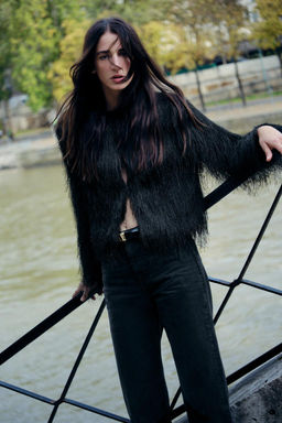 Z1975 STRAIGHT-FIT HIGH-WAIST LONG LENGTH JEANS - Zara фото 2