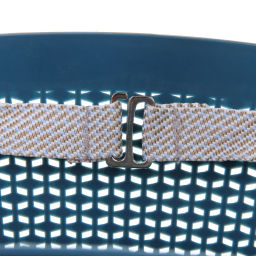 Корзинка для хранения с ручками "ЛИБЕРТИ", цвет серо-голубой, 41*21*28,5см (лейбл)