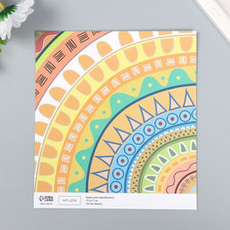 Цена за 10 шт. Бумага для скрапбукинга двусторонняя «Этника», плотность 180 г, 15.5×17 см