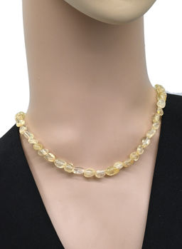 Бусы из цитрина галтовка, 41см