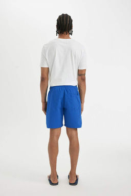 Шорты для плавания выше колена стандартного кроя на сетчатой подкладке - Defacto фото 7