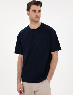Lacivert Comfort Fit Basic Ti__rt - Pierre cardin фото 3