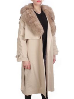 21003 BEIGE Пальто зимнее женское MAILILUO (150 гр. холлофайбера) - Fashion фото 8