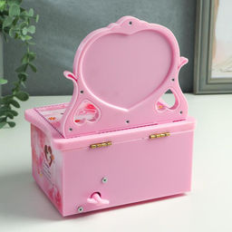 Музыкальная шкатулка «Трюмо девочки», пластик, 20×16×10.5 см