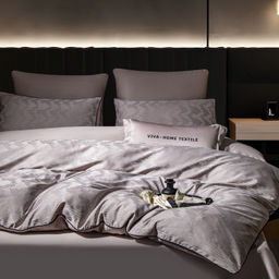 Комплект постельного белья Сатин-Жаккард Тессоро MT002 Евро 4 Наволочки