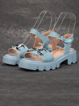 08-PEY182-5 LIGHT BLUE Босоножки женские (натуральная кожа)