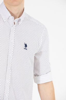 U. S. Polo Assn Мужская темно-синяя рубашка с длинным рукавом - U.s. polo assn фото 21