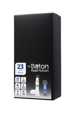 Вибратор-пульсатор реалистичный, Mr.Baton, RealMotion, силикон, 23см, 4