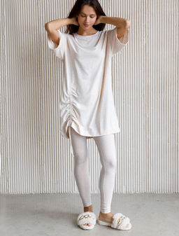 Ассиметричное платье-туника из премиального хлопка