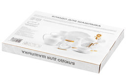 Блюдо д/шашлыка 28*21*2,3 см Айсберг с соусницей - Elan gallery фото 5