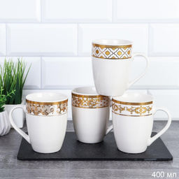 Кружка Орнамент Белая / А3 /уп 72/ микс 4