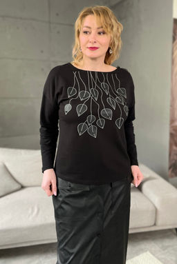 Джемпер Rumoda 2162 черный/длинный рукав