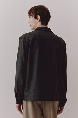 Camisa en mezcla de lana - H&m фото 4