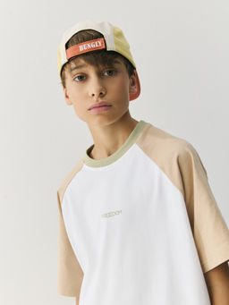 Футболка Колор блок Тофу/Песок 7+ - Bungly фото 5