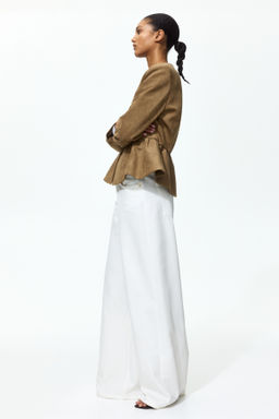Collarless peplum jacket - H&m фото 5