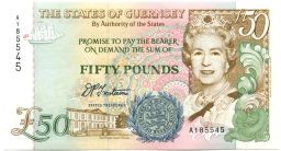 50 фунтов 1994 года Гернси