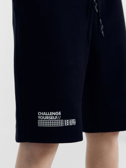 Шорты для мальчиков черные с печатью - Mark formelle фото 8