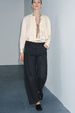 ZW COLLECTION STRIPED BALLOON TROUSERS - Zara фото 4