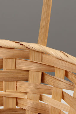 Корзина плетёная для хранения, бамбук, круглая, цвет натуральный, набор 3 шт.