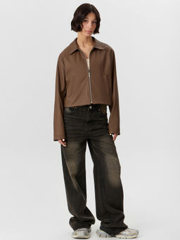 Куртка женская коричневая укороченная - Mark formelle фото 4