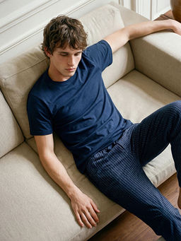 Desenli Erkek Pijama Alt