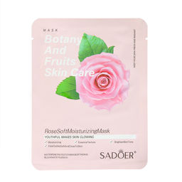 Цена за 4 шт. Маска тканевая для лица «Розовая роза», увлажняющая