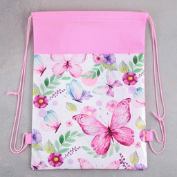 Мешок для обуви «Бабочки» (полиэстер) 41×30 см